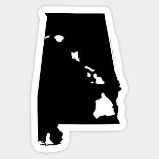 Alabama and Hawai'i Roots by Hawaii Nei All Day Sticker